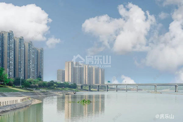 北城滨江风景实景图