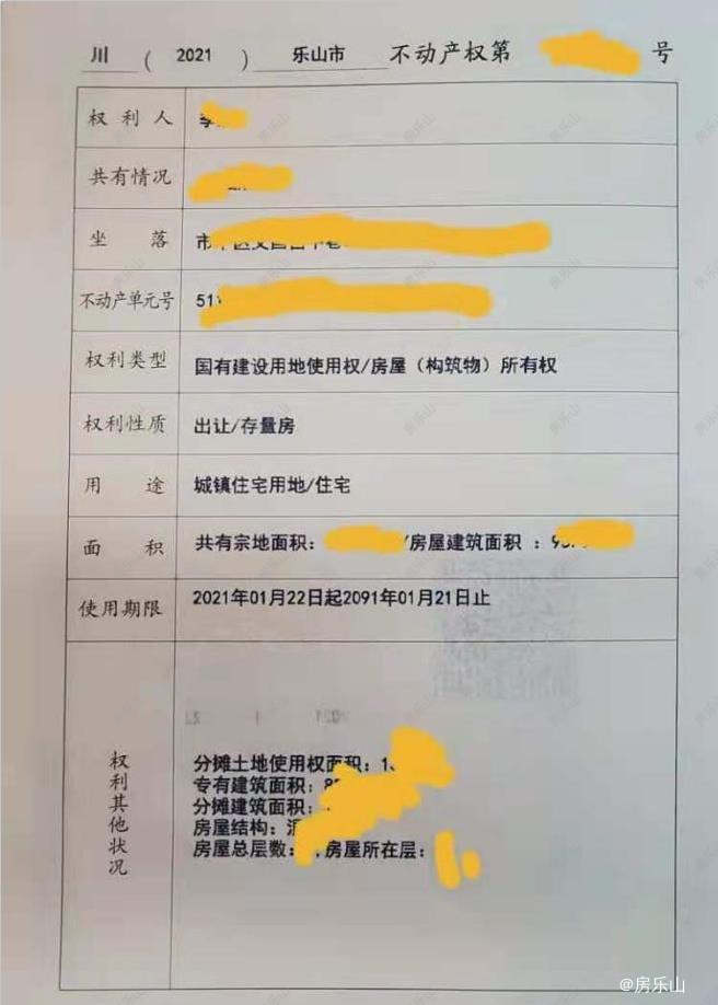 不动产权证书上载明的内容