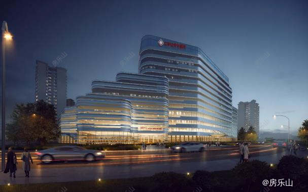 紧邻繁花里的康养园区中的医院（效果图）