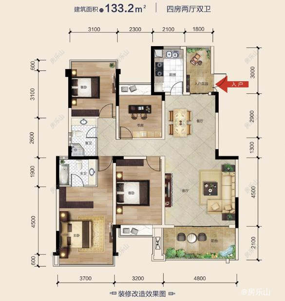 麓城洋房户型图