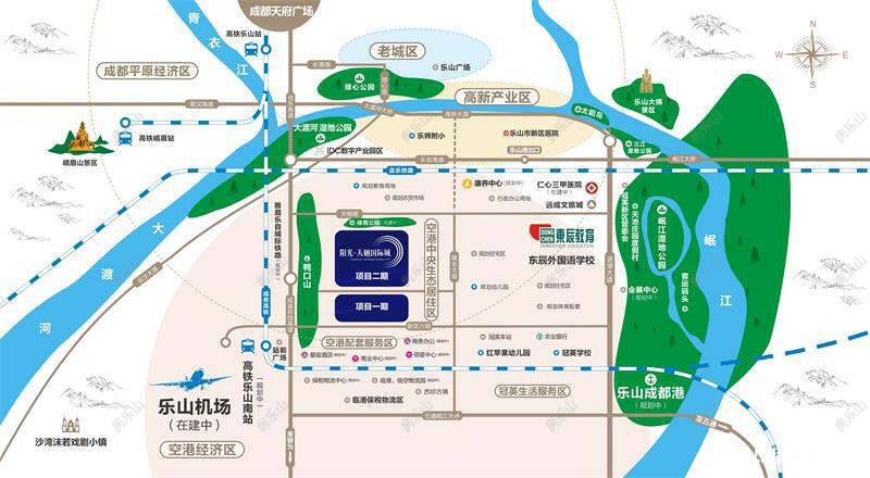 阳光天樾国际城区位图