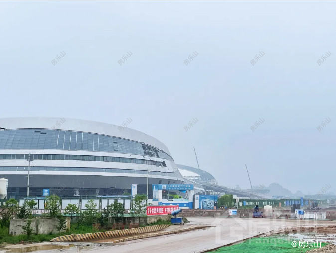 苏稽新区奥体中心实景（建设中）