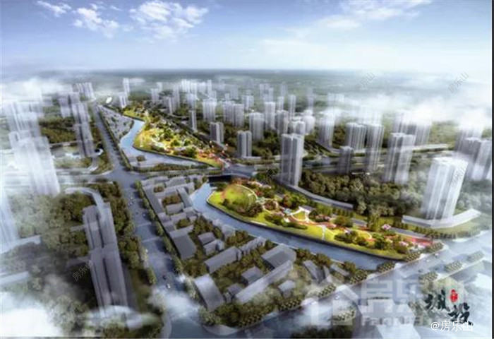 竹公溪生态城意境图