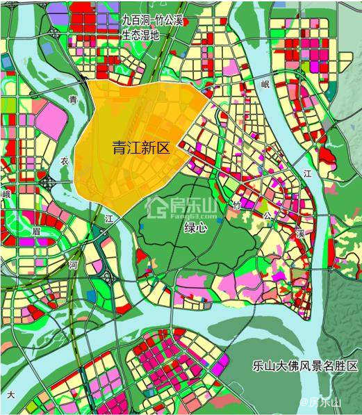 乐山青江新区规划图