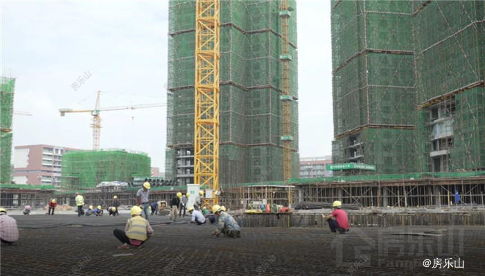 钢筋绑扎实拍图