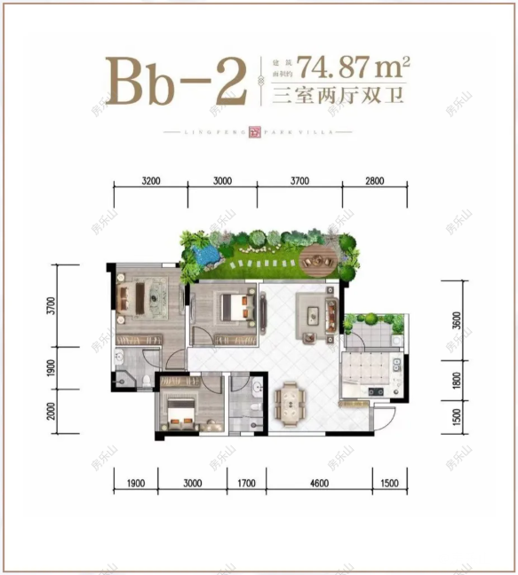 领丰公园墅户型图