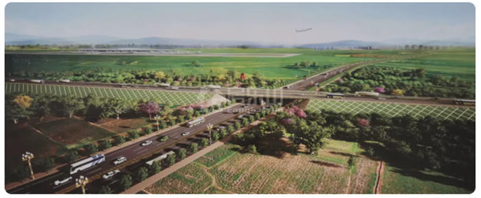 乐山机场进场道路（北段）效果图