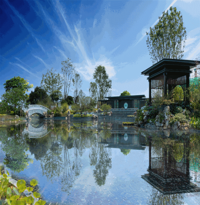 邦泰滨河湾园林实景图