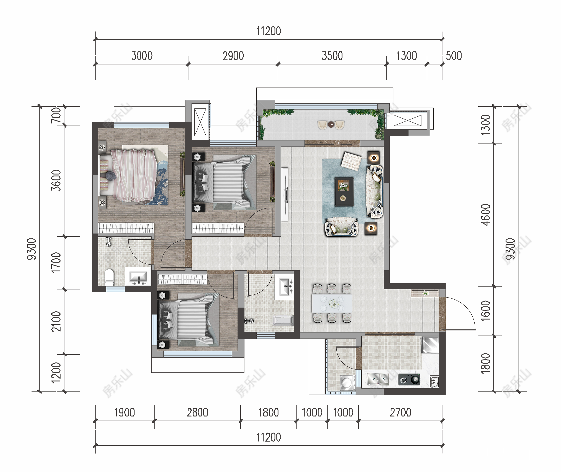 和喜玖熙府C1户型