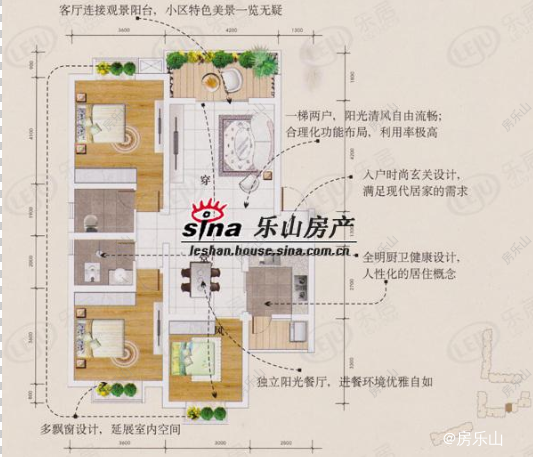 名门外滩108㎡户型