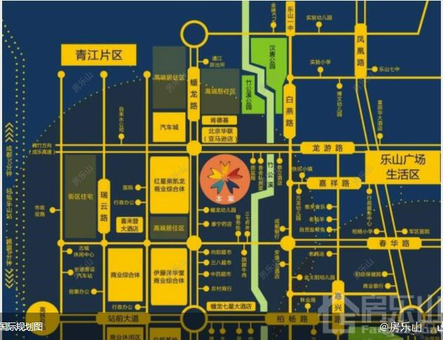 汇丰国际区位图