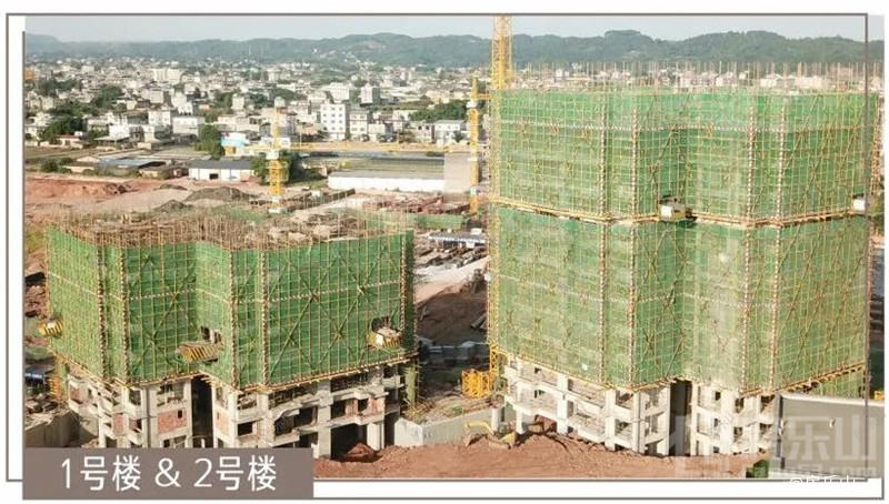 滨江花园城2021年8月工程进度实拍图