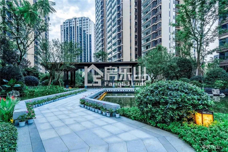 邦泰大渡河府园林实景图