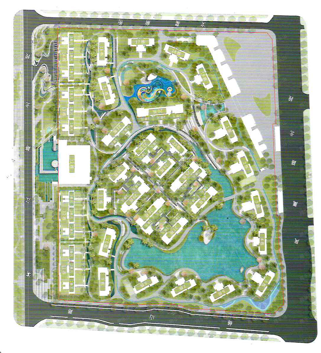 乐山同森锦樾1号总平图