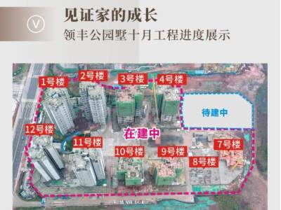 领丰公园墅，十月工程进度播报！