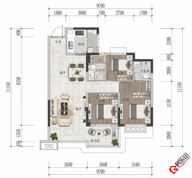 和喜云璟D5户型图