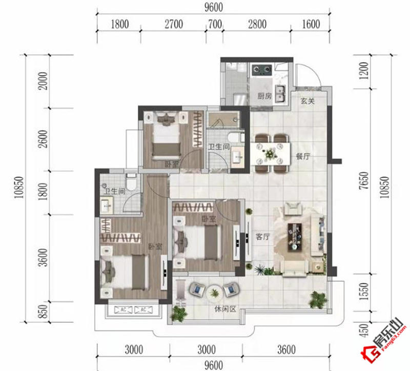 和喜云璟D6户型图