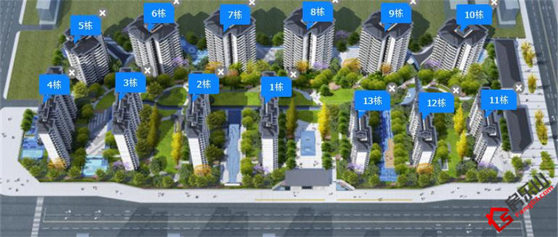 和喜云璟楼栋分布图