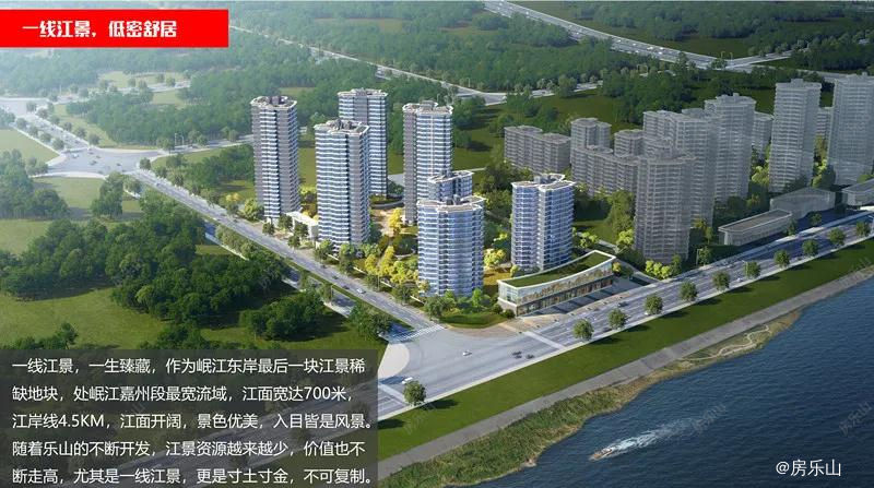 嘉州外滩鸟瞰图