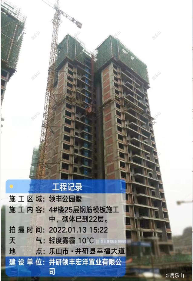领丰公园墅2月工程