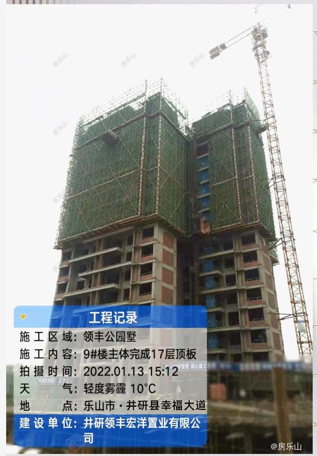 领丰公园墅工程进度图