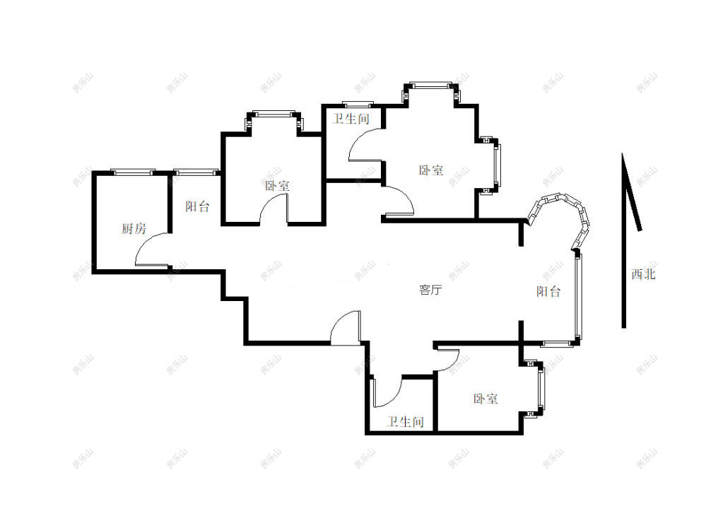 滨江怡景153户型