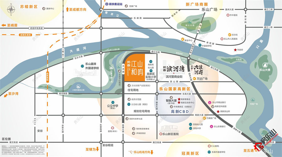邦泰江山和鸣周边配套规划图