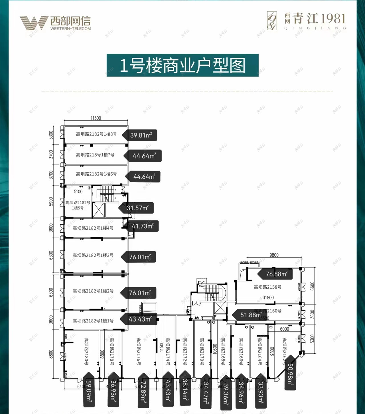 1号楼商业户型图