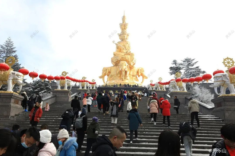 2023春节假期峨眉山旅游实拍