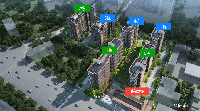 中盛圆山楼栋示意图 中盛圆山楼栋示意图
