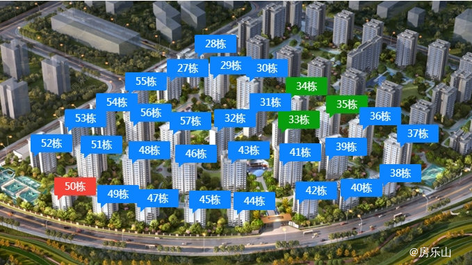 邦泰江山和鸣北区在售楼栋图