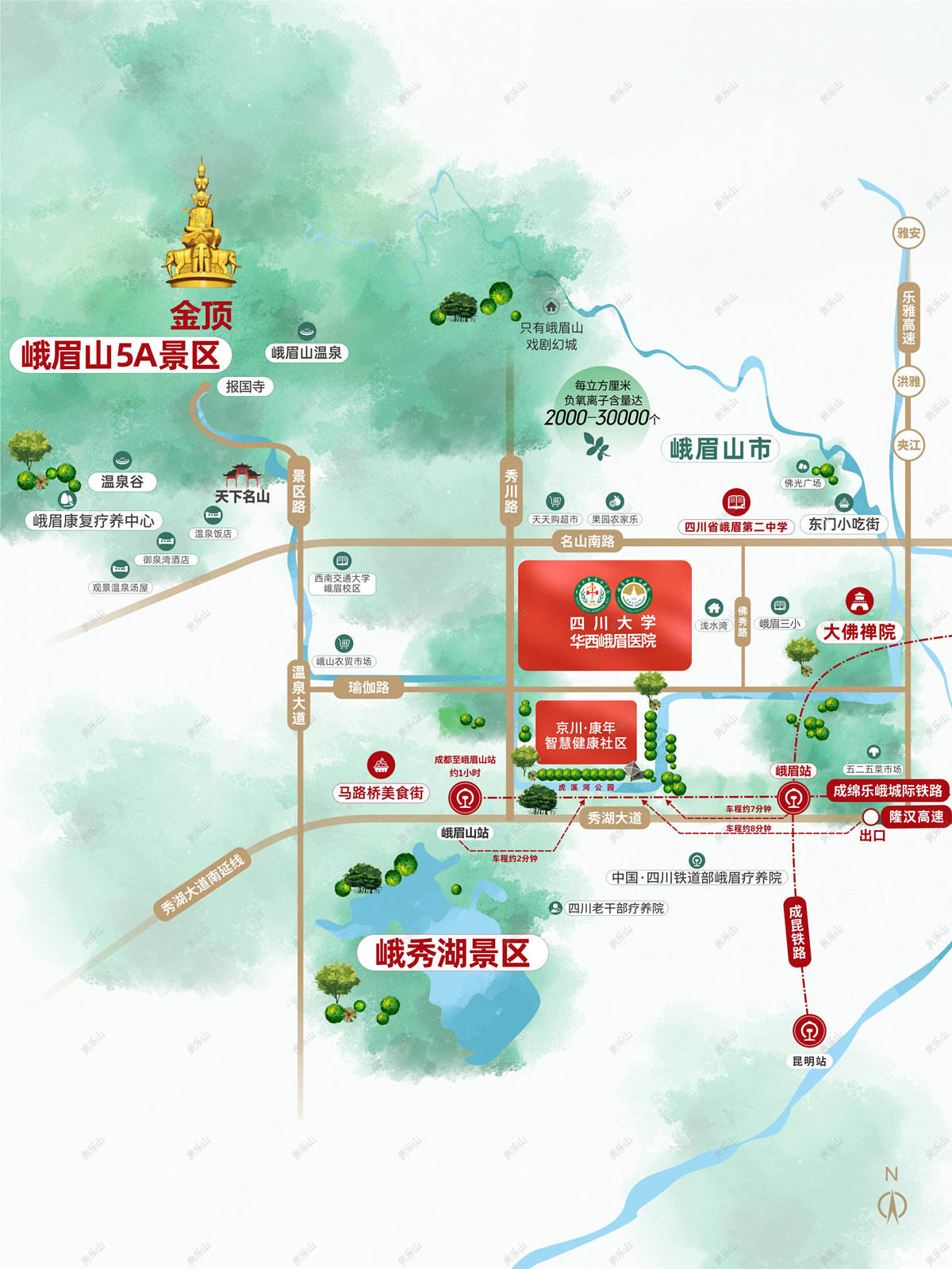 京川康年区位图