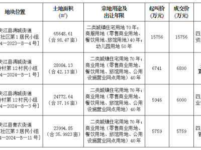 11月12日成交公示（沐川）