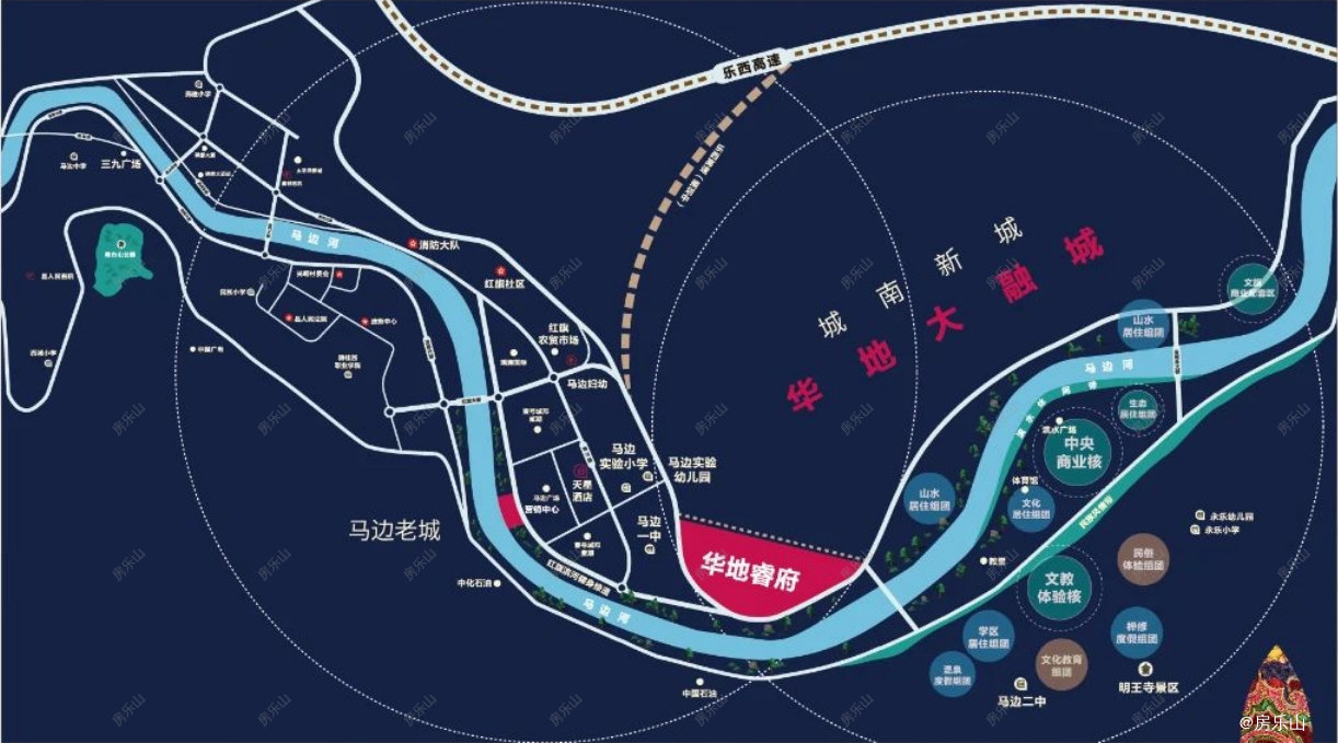 华地大融城睿府区位图