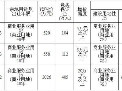 12月井研国有建设用地使用权出让公告