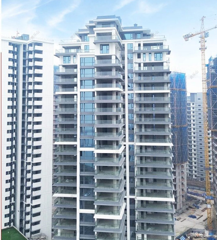 中央公园滨河湾1月工程进度现场实拍图