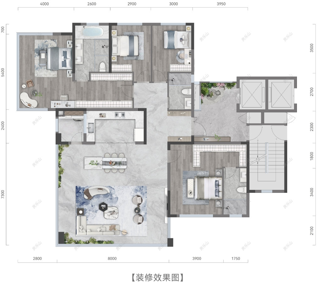 C天宸 - 4室2厅3卫1阳台